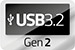 USB-C™ Adapter | USB 3.2 Gen 2 | USB-C™ Female | USB-C™ Female | 4K@60Hz | 10 Gbps | Rond | Vernikkeld | Zwart | Envelop