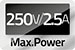 Power Cable | Euro Male | IEC-320-C1 | Straight | Straight | Nickel Plated | 2.00 m | Flat | PVC | Black | Box