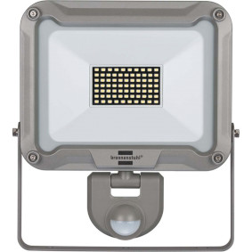 LED spotlight JARO 5050 P (LED utomhusspotlight för väggmontage, 50Wm, 4400lm, 6500K, IP54, med rörelsedetektor, tillverkad av högkvalitativt aluminium)