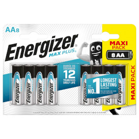 Alkaline batterij AA Max Plus 8-blister
