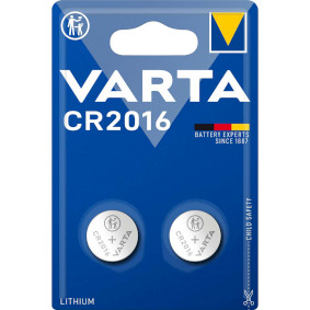 Lithium Button Cell Battery CR2016 | 3 V | 87 mAh | 2-Blister | Various Devices | Silver