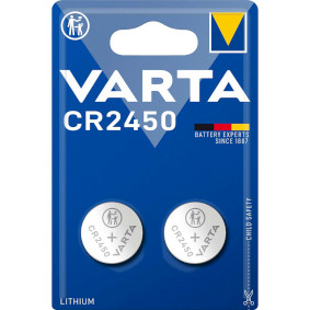 Lithium Button Cell Battery CR2450 | 3 V | 570 mAh | 2-Blister | Silver