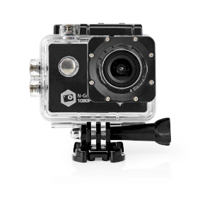Action Cam | 1080p@30fps | 12 MPixel | Waterproof up to: 30.0 m | 90 min | Wi-Fi | App available for: Android™ / IOS | Mounts included | Black