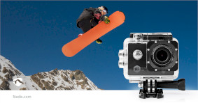 Nedis - Caméra sport 4K Type GOPRO 16 MPixel Support Étanche 30.0 m 90 min  Wi-Fi pour: Android™ / IOS - Caméra d'action - Rue du Commerce