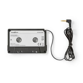Bil Audio Aux kassetteadapter | 3.5 mm | Kabellængde: 1.00 m | Sort