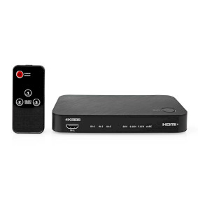 Digital Audio Converter | 2-way | Connection input: DC Power / 3x HDMI™ Input | Connection output: 1x 3.5 mm / 1x TosLink / 2x HDMI™ Output | eARC | Automatic / Push Button | Anthracite