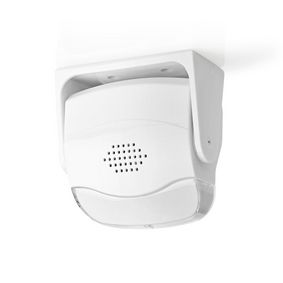 Alarme détecteur de mouvement | Alimenté par pile | 3x AAA/LR03 | 80 dB | gamme de détecteurs: 1.10 m | Angle du détecteur: 10 ° | Mural / Plafond | Blanc