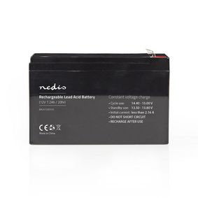 Oppladbart blybatteri | Lead-Acid | Oppladningsbar | 12 V | 7200 mAh | 151 mm | 65 mm | 95 mm