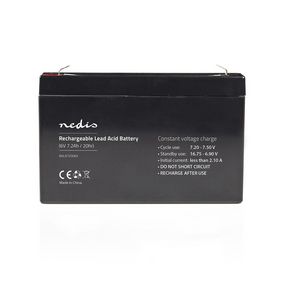 Oppladbart blybatteri | Lead-Acid | Oppladningsbar | 6 V | 7200 mAh | 151 mm | 34 mm | 95 mm