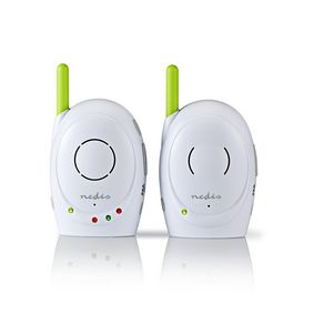 Audio Baby Monitor | With talk back function | Range: 300 m | Mains Powered | Batteries included | 6x AAA NiMH / HR03 | Green / White
