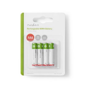 Rechargeable NiMH Battery AAA | 1.2 V DC | 700 mAh | Precharged | 4-Blister