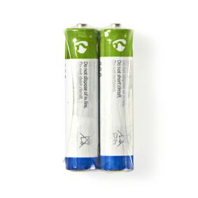 Zink-Carbon Batteri AAA | 1.50 V | Zink Karbon | R03 | Antal batterier: 2 stk. | Minipakke | R03 | Forskellige enheder | Blå / Grøn / Hvid