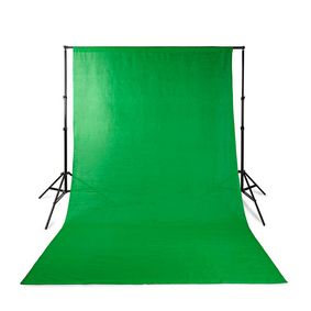 Taustakangassarja Valokuvaukseen | 1,90 x 2,95 m | Matkalaukku sisältyy | Kolmijalat sisältyvät | Musta | 1 kpl