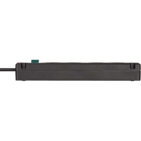 Bremounta stekkerdoos 4-voudig (meervoudige stekkerdoos met 90 graden stekkerdoos met en 1,5 m kabel) zwart TYPE