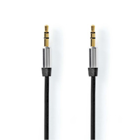 Stereo Audio Cable | 2.5 mm Male | 2.5 mm Male | Gold Plated | 1.00 m | Round | Label