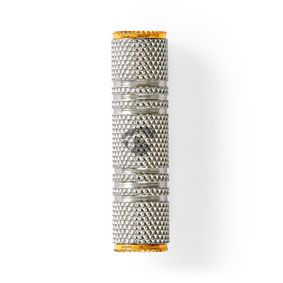 Adaptador de audio estéreo | 3.5 mm hembra | 3.5 mm hembra | Chapado en oro | Recto | Aluminio | Metal / Oro | 1 uds. | Caja de ventana