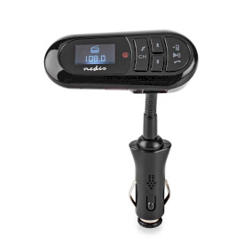 Car Audio FM Transmitter | Hattyúnyak | Kéz nélküli hívás | 0.4 " | LCD Képernyő | Bluetooth® | 5.0 V DC / 0.5 A | Google Assistant / Siri | Fekete