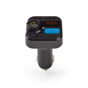 Car Audio FM Transmitter | Rögzített | Kéz nélküli hívás | 0.8 " | LCD Képernyő | Bluetooth® | 5.0 V DC / 1.0 A / 5.0 V DC / 2.4 A | Basszus kiemelés | Google Assistant / Siri | Fekete