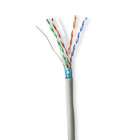 Réseau Câble Rouleau | CAT6 | Solide | F/UTP | CCA | 305.0 m | Intérieur | Rond | PVC | Gris | Boîte