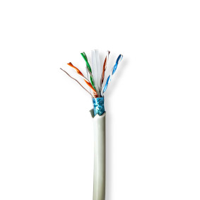 Network Cable Roll | CAT6 | Solid | F/UTP | Bare Copper | 305.0 m | Indoor | Round | LSZH | Grey | Gift Box