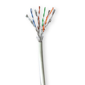 Network Cable Roll | CAT7 | Solid | S/FTP | Bare Copper | 305.0 m | Indoor | Round | LSZH | Grey | Box