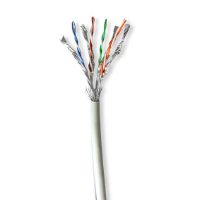 Network Cable Roll | CAT7 | Solid | S/FTP | Bare Copper | 50.0 m | Indoor | Round | LSZH | Grey | Gift Box