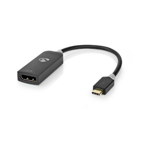 USB-C™ Adapter | USB  Gen 1 | USB-C™ Male | DisplayPort Female  m  | Round | Gold Plated | PVC | Anthracite | Window Box