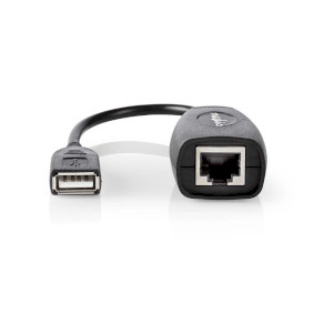 Aktiv USB-kabel | USB 1.1 | USB-A Han | RJ45 Hun | 12 Mbps | 0.20 m | Rund | Nikkel belagt | PVC | Kobber | Boks