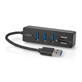 USB Hub, USB-A Male, 3x USB A Female, 5 port(s), USB 3.2 Gen 1, USB  Powered, 5 Gbps