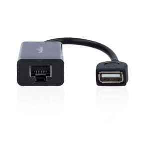 USB Extender | USB 2.0 | 1x USB-A Zástrčka | 1x RJ45 Female | 1x USB-A Zásuvka | 1x RJ45 Female | 50 m | 480 Mbps | Poniklované | Kulatý | PVC | Černá | Box