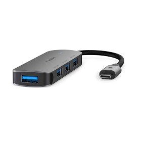 Concentrador USB | 1x USB-C™ | 4x USB A Female | 4-Port port(s) | USB 3.2 Gen 1 | Alimentado por USB | 5 Gbps