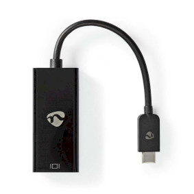 Adaptateur USB-C™ | USB 3.2 Gen 1 | USB-C™ Mâle | Mini DisplayPort Femelle | 8K@60Hz | 0.20 m | Rond | Plaqué nickel | PVC | Noir | Boîte