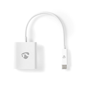 USB-adapter | USB 3.2 Gen 1 | USB-C™ Hann | HDMI™ Output | 0.20 m | Rund | Nikkel belagt | PVC | Hvit | Boks