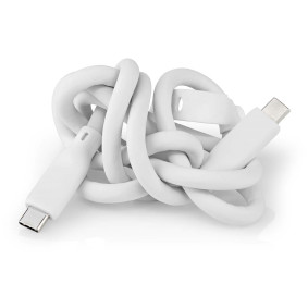 NÖRDIC USBC-N1027, câble en tissu USB-C vers USB-C, USB 3.1 Gen1 60W 3A PD,  1 mètre