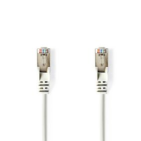 Síťový kabel CAT5e | SF / UTP | RJ45 Zástrčka | RJ45 Zástrčka | 1.00 m | Kulatý | PVC | Bílá | Blistr
