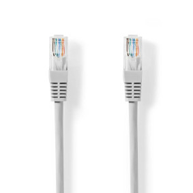 Cable de red CAT5e | U/UTP | RJ45 macho | RJ45 macho | 30.0 m | Redondo | PVC | Gris | Label