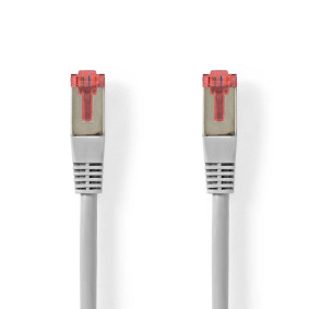 CAT6-Netzwerkkabel | RJ45 Stecker | RJ45 Stecker | SF/UTP | 1.00 m | Rund | PVC | Grau | Label