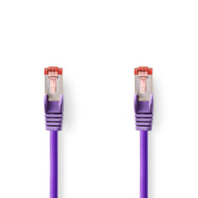 CAT6 Netwerkkabel | RJ45 Male | RJ45 Male | S/FTP | 0.50 m | Rond | LSZH | Violet | Label