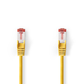CAT6 Network Cable | RJ45 Male | RJ45 Male | S/FTP | 0.15 m | Round | LSZH | Yellow | Label