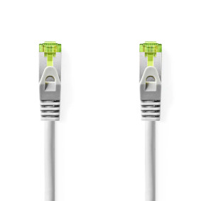 CAT7 Network Cable | S/FTP | RJ45 Male | RJ45 Male | 3.00 m | Snagless | Round | LSZH | Grey | Label
