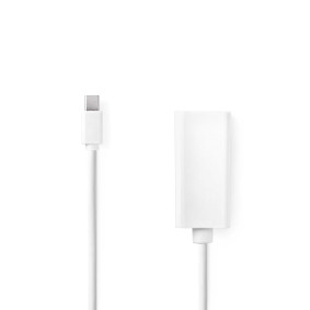 Mini DisplayPort Cable | DisplayPort 1.2 | Mini DisplayPort Male | HDMI™ Output | 21.6 Gbps | Nickel Plated | 0.20 m | Round | PVC | White | Polybag
