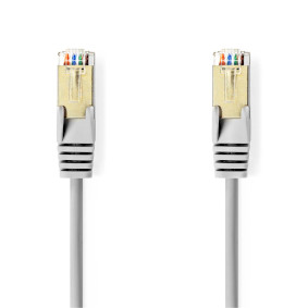CAT5e Cable | SF/UTP | RJ45 Male | RJ45 Male | 2.00 m | Round | PVC | Grey | Polybag