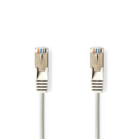 Cable de red CAT5e | SF/UTP | RJ45 macho | RJ45 macho | 30.0 m | Redondo | PVC | Gris | Bolsa Polybag