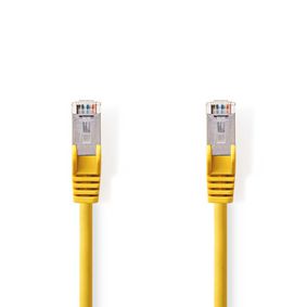 CAT5e hálózati kábel | SF/UTP | RJ45 Dugasz | RJ45 Dugasz | 20.0 m | Kerek | PVC | Sárga | Műanyag Zacskó