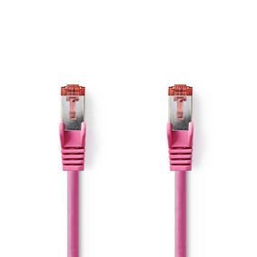 CAT6 Cable | RJ45 Male | RJ45 Male | S/FTP | 20.0 m | Round | LSZH | Pink | Polybag