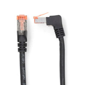 Síťový kabel CAT6 | RJ45 Zástrčka | RJ45 Zástrčka | SF / UTP | 1.00 m | Kulatý | LSZH | Černá | Obálka