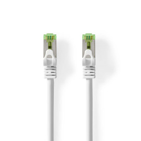CAT7 Cable | PiMF | RJ45 Male | RJ45 Male | 10.0 m | Snagless | Round | LSZH | White | Polybag