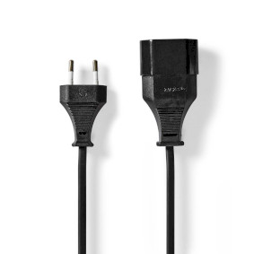 Chargeur et câble d'alimentation PC Nedis - Câble d'alimentation - CEE  7/7 (M) incliné pour IEC 60320 C13 - 10 A - 3 m - rond - blanc