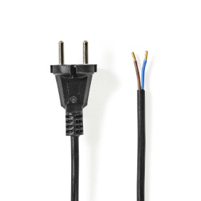 Cable de Alimentación Aspiradora | 15.0 m | CEE 7/17 | 250 V AC | 16 A | Negro | PVC
