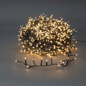 Decoratieve Verlichting | Compacte cluster | 1200 LED's | Warm Wit | 24.00 m | Licht effecten: 7 | Netvoeding